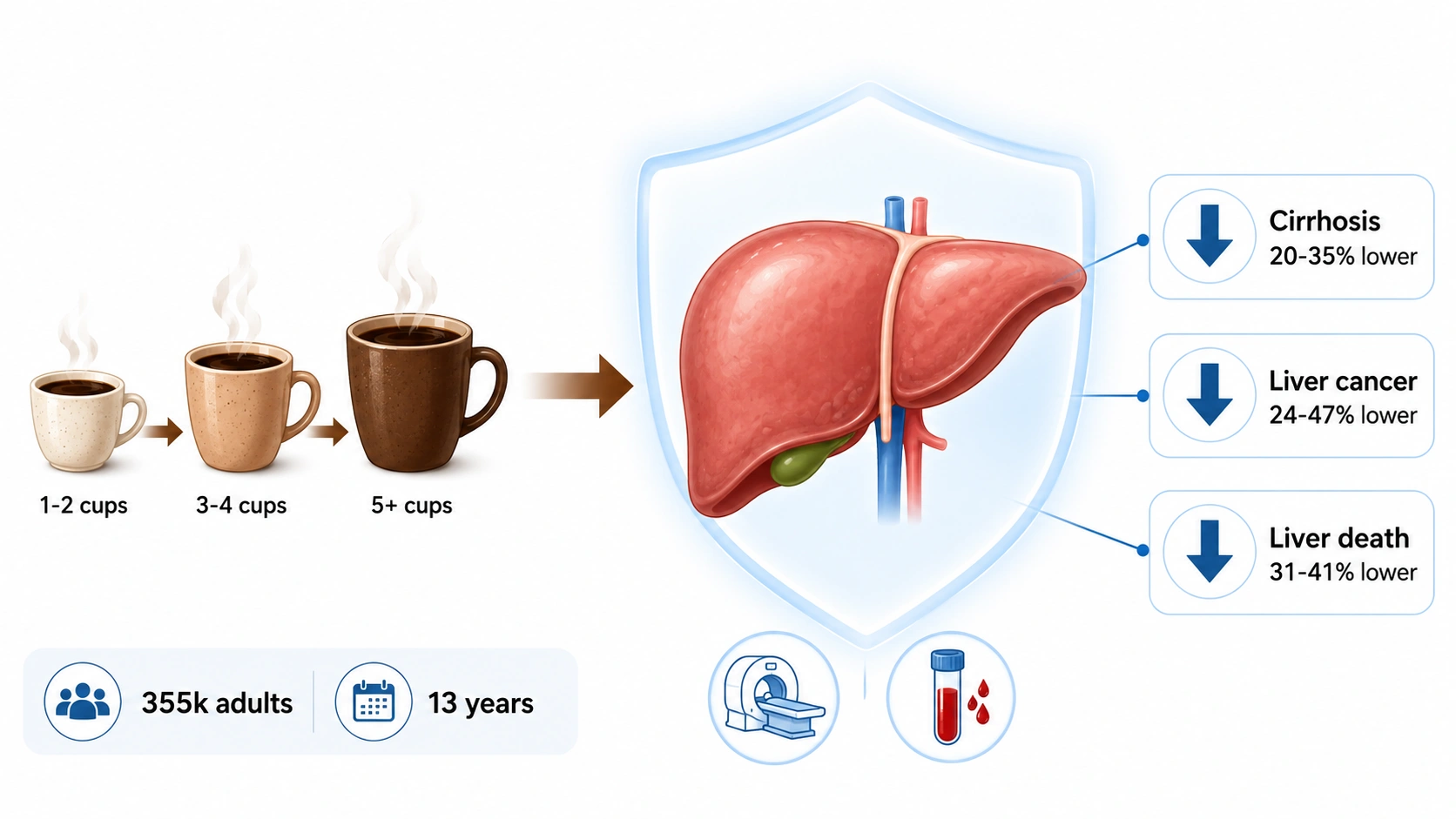 Coffee Linked to Lower Liver Disease and Cancer Risk