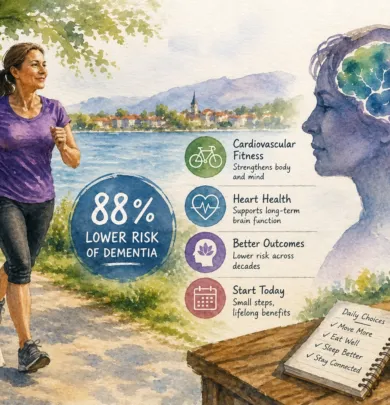 High Fitness in Midlife Cut Womens Dementia Risk
