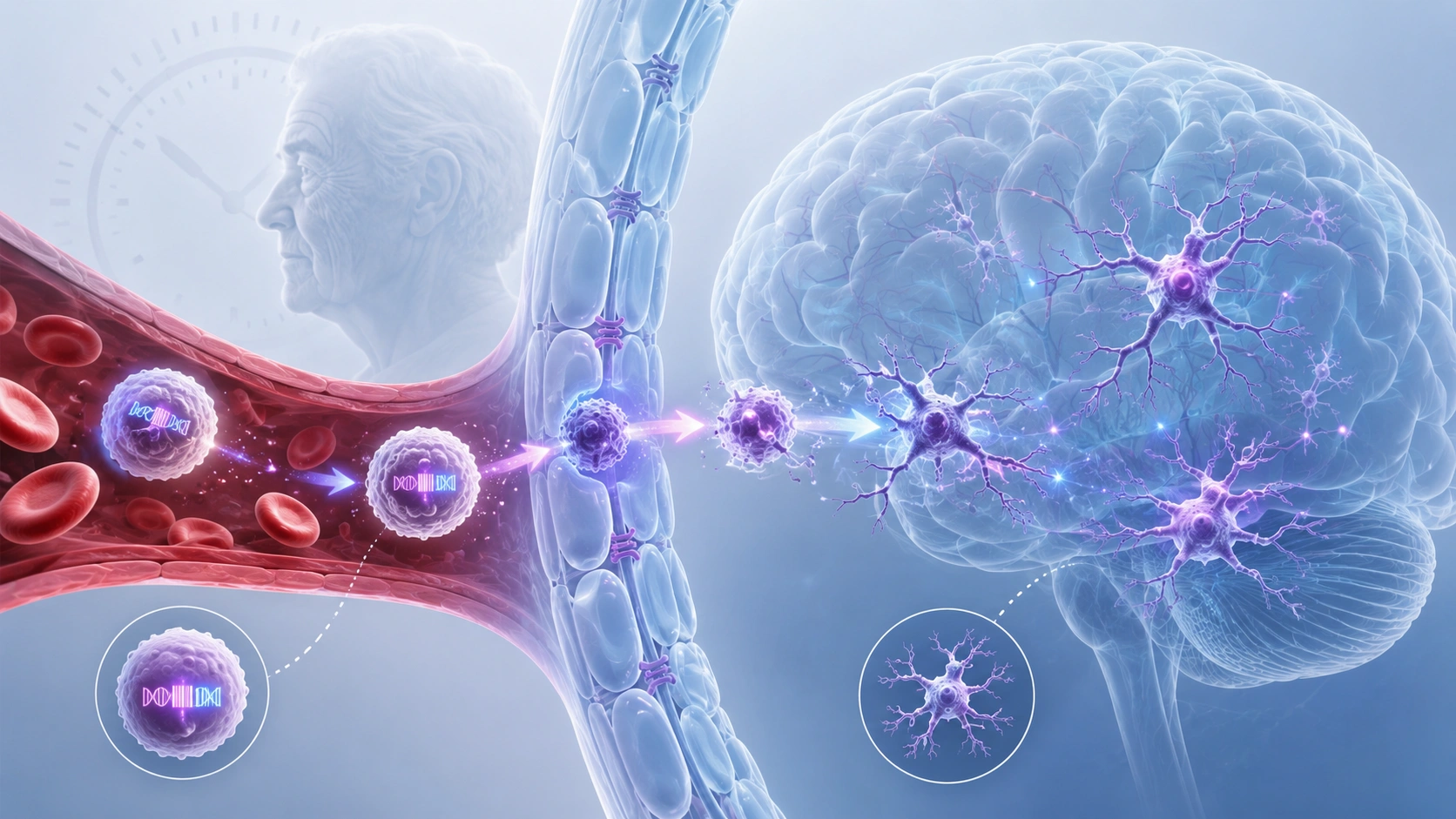 Blood Immune Cells May Enter the Aging Brain Earlier Than Thought