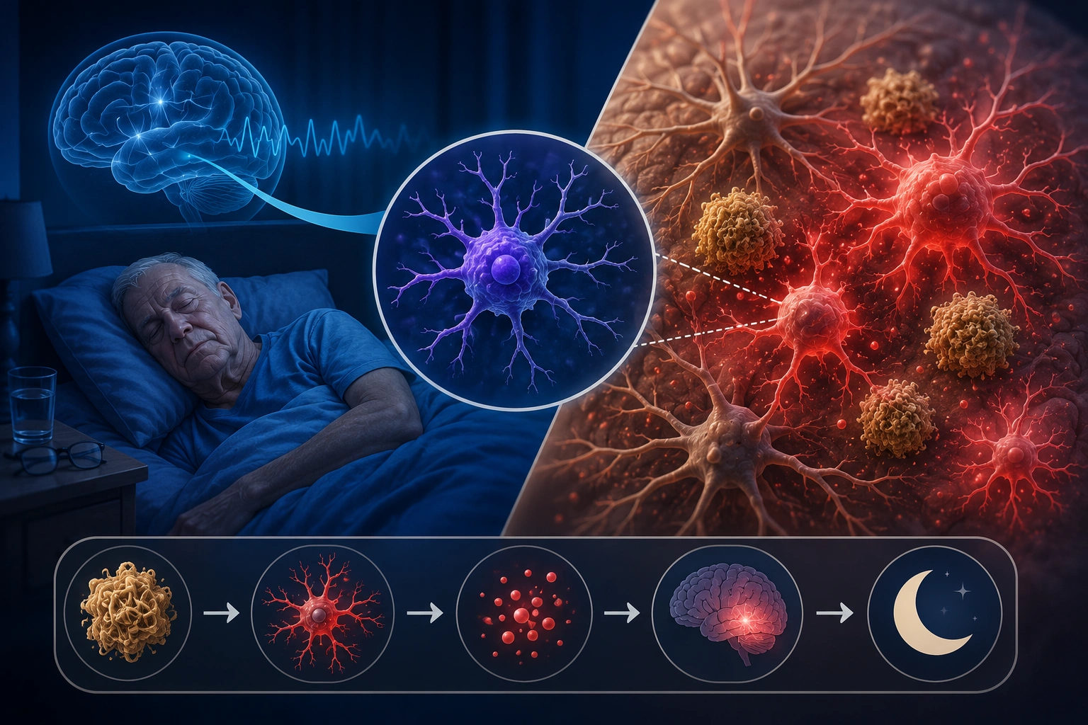 Sleep Loss in Alzheimers Traced to Brains Own Immune Cells