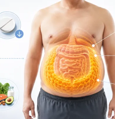 This Vitamin Deficiency Turns Deadly When Paired With Belly Fat