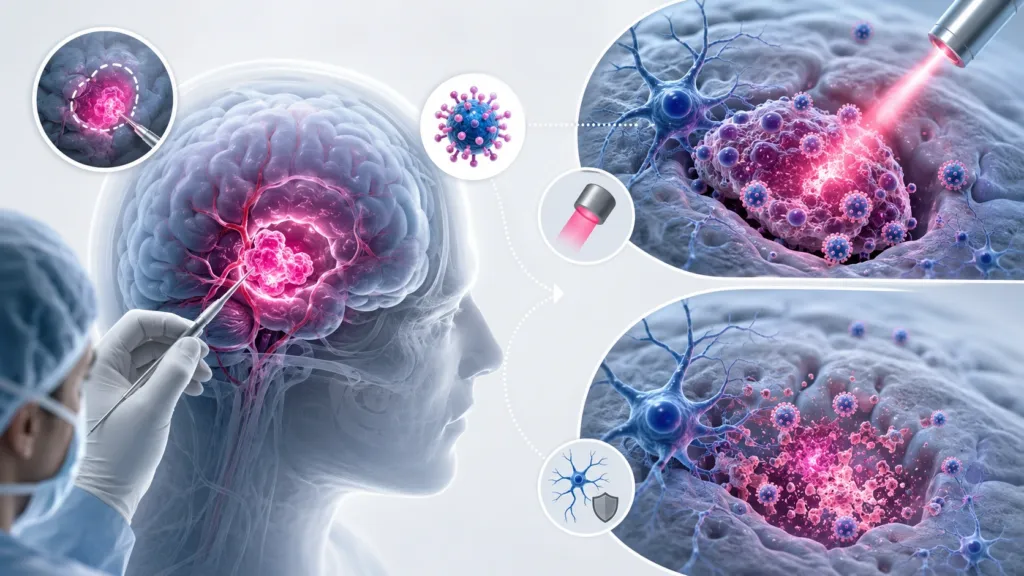 guidance during the operation and treatment after it